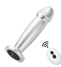 Venusfun Stainless Steel Vibrator Dildo Anal Plug With Remote Control