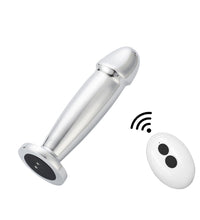 Venusfun Stainless Steel Vibrator Dildo Anal Plug With Remote Control