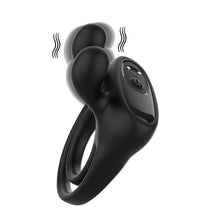 Silicone Penis Ring with Rabbit Ear Flapping Stimulator for Stronger Erections