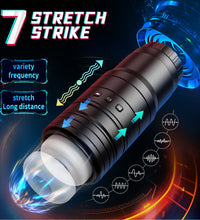 Telescopic Thrusting Sucking Automatic Male Stroker Camera Masturbation Cup