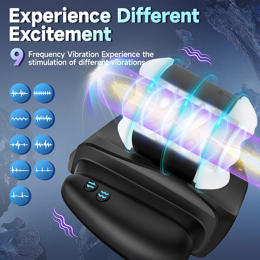 Thrusting & Vibrating Automatic Masturbator with Phone Holder & APP Control