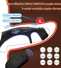 Vibrating Triple Cock Ring Couples Vibrator with Remote Control