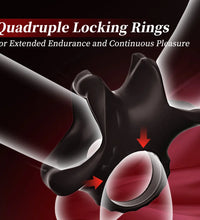 Venusfun 3 in 1 Silicone Cock Ring Secure Fit for Intense and Extended Sessions