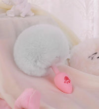 Venusfun Cat Paw Tail Silicone Anal Plug Soft Fluffy Tail Toy for BDSM and Role Play