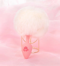 Venusfun Cat Paw Tail Silicone Anal Plug Soft Fluffy Tail Toy for BDSM and Role Play