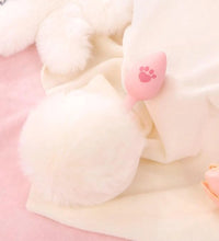 Venusfun Cat Paw Tail Silicone Anal Plug Soft Fluffy Tail Toy for BDSM and Role Play