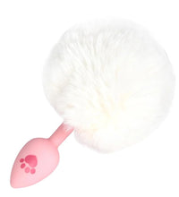 Venusfun Cat Paw Tail Silicone Anal Plug Soft Fluffy Tail Toy for BDSM and Role Play