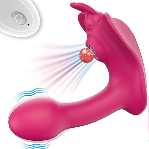 Venusfun Clitoral Sucking Butterfly Vibrator G Spot Massager 10 Modes Adult Sex Toy for Women