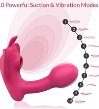 Venusfun Clitoral Sucking Butterfly Vibrator G Spot Massager 10 Modes Adult Sex Toy for Women