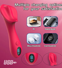 Venusfun Clitoral Vibrator 9 Modes Waterproof Silicone Clit Stimulator for Intense Orgasms