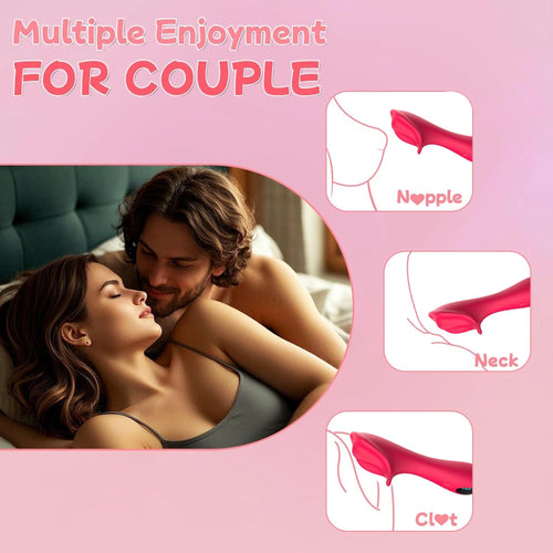 Venusfun Clitoral Vibrator 9 Modes Waterproof Silicone Clit Stimulator for Intense Orgasms