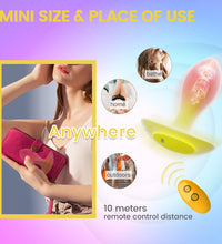 Venusfun Koi Silicone Vibrating Clitoral Butt Plug with Remote Control
