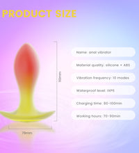 Venusfun Koi Silicone Vibrating Clitoral Butt Plug with Remote Control