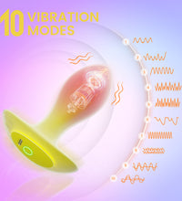 Venusfun Koi Silicone Vibrating Clitoral Butt Plug with Remote Control