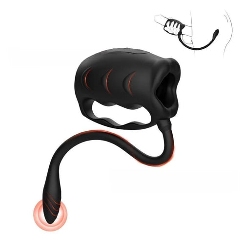 Venusfun Dual Stimulation Penis Masturbator with Prostate Massager for Men