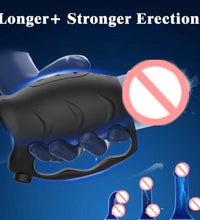 Venusfun Dual Stimulation Penis Masturbator with Prostate Massager for Men