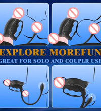 Venusfun Dual Stimulation Penis Masturbator with Prostate Massager for Men