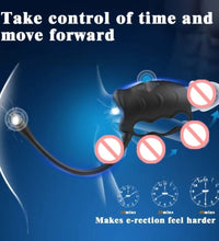 Venusfun Dual Stimulation Penis Masturbator with Prostate Massager for Men