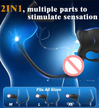 Venusfun Dual Stimulation Penis Masturbator with Prostate Massager for Men