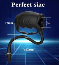 Venusfun Dual Stimulation Penis Masturbator with Prostate Massager for Men