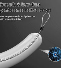 Venusfun Metal Urethral Sound Beaded Stimulator Stainless Steel Flexible Male Urethral Plug for BDSM