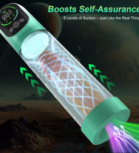 Venusfun Penis Pump Masturbator with Adjustable Suction and Hydro Therapy for Men