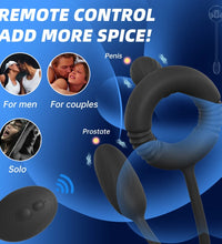 Venusfun ProRide Wireless Prostate Massager with Remote Control Vibrating Cock Ring