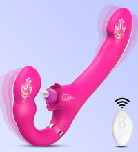 Venusfun Remote Control Clitoral & G Spot Vibrator Wand with Dual Motors and Silent Stimulation