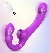 Venusfun Remote Control Clitoral & G Spot Vibrator Wand with Dual Motors and Silent Stimulation