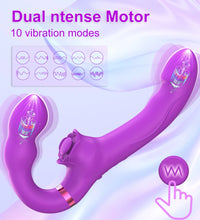 Venusfun Remote Control Clitoral & G Spot Vibrator Wand with Dual Motors and Silent Stimulation