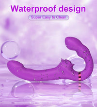 Venusfun Remote Control Clitoral & G Spot Vibrator Wand with Dual Motors and Silent Stimulation