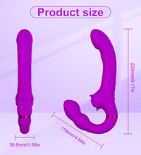 Venusfun Remote Control Clitoral & G Spot Vibrator Wand with Dual Motors and Silent Stimulation