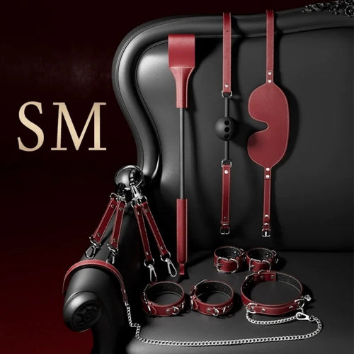 Venusfun SM Bondage Set Handcuffs and Leg Restraints Adult Toys for Couples Roleplay