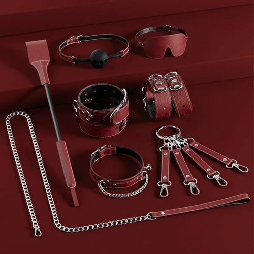 Venusfun SM Bondage Set Handcuffs and Leg Restraints Adult Toys for Couples Roleplay