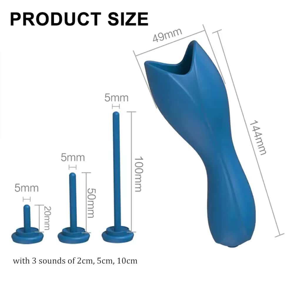 Venusfun 10 Frequency Glans Vibrating Sounding Stick for Men with USB Recharge