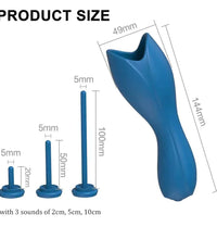 Venusfun 10 Frequency Glans Vibrating Sounding Stick for Men with USB Recharge