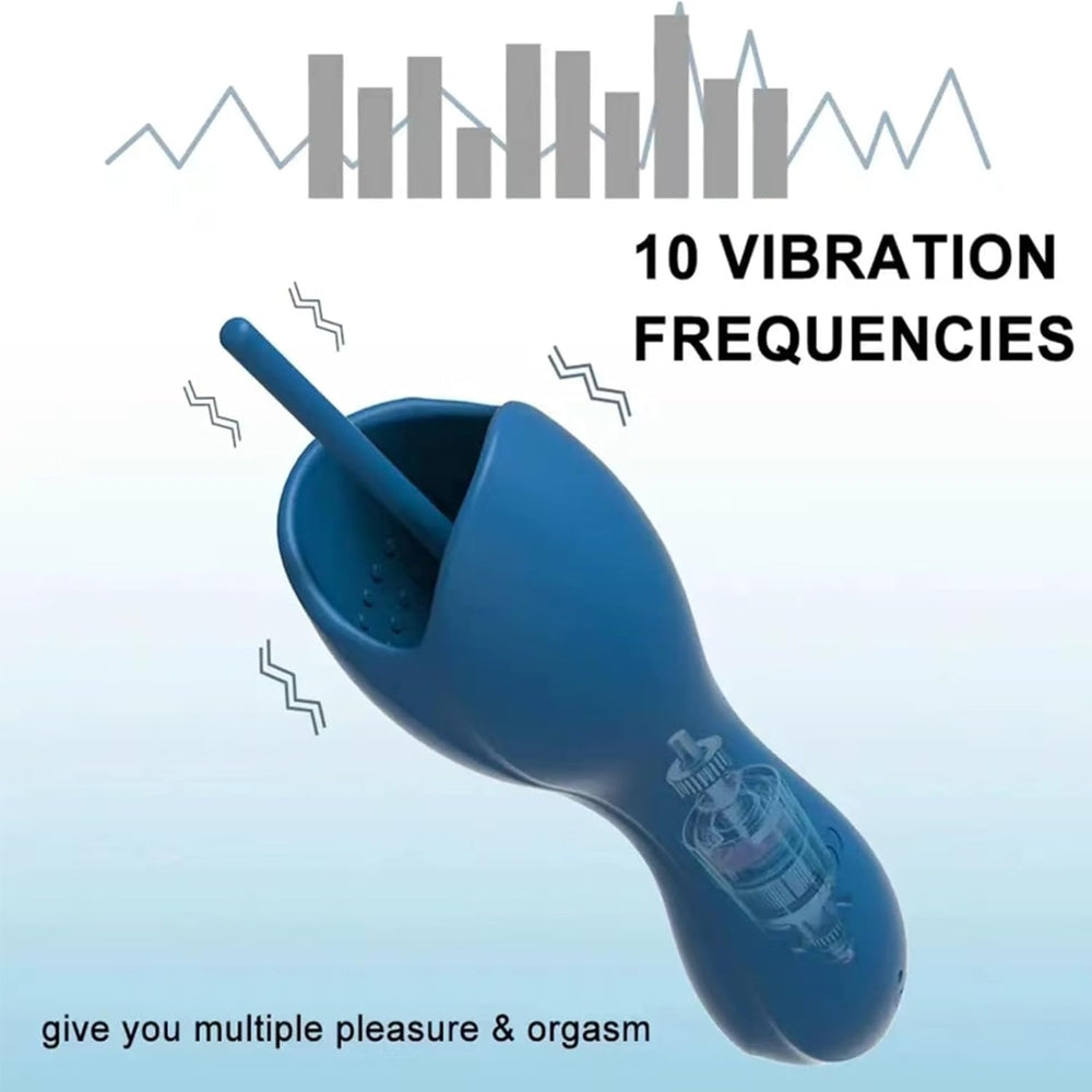 Venusfun 10 Frequency Glans Vibrating Sounding Stick for Men with USB Recharge