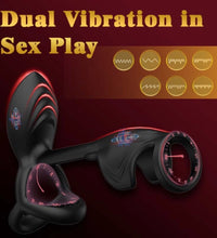 Venusfun App-Controlled Triple Silicone Penis Ring with Strong Vibration