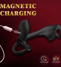 Venusfun App-Controlled Triple Silicone Penis Ring with Strong Vibration