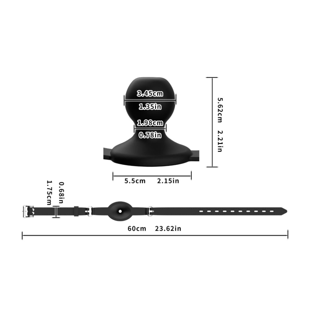 Venusfun C794 Silicone Breathable Ball Gag With Adjustable Straps For SM Bondage Play