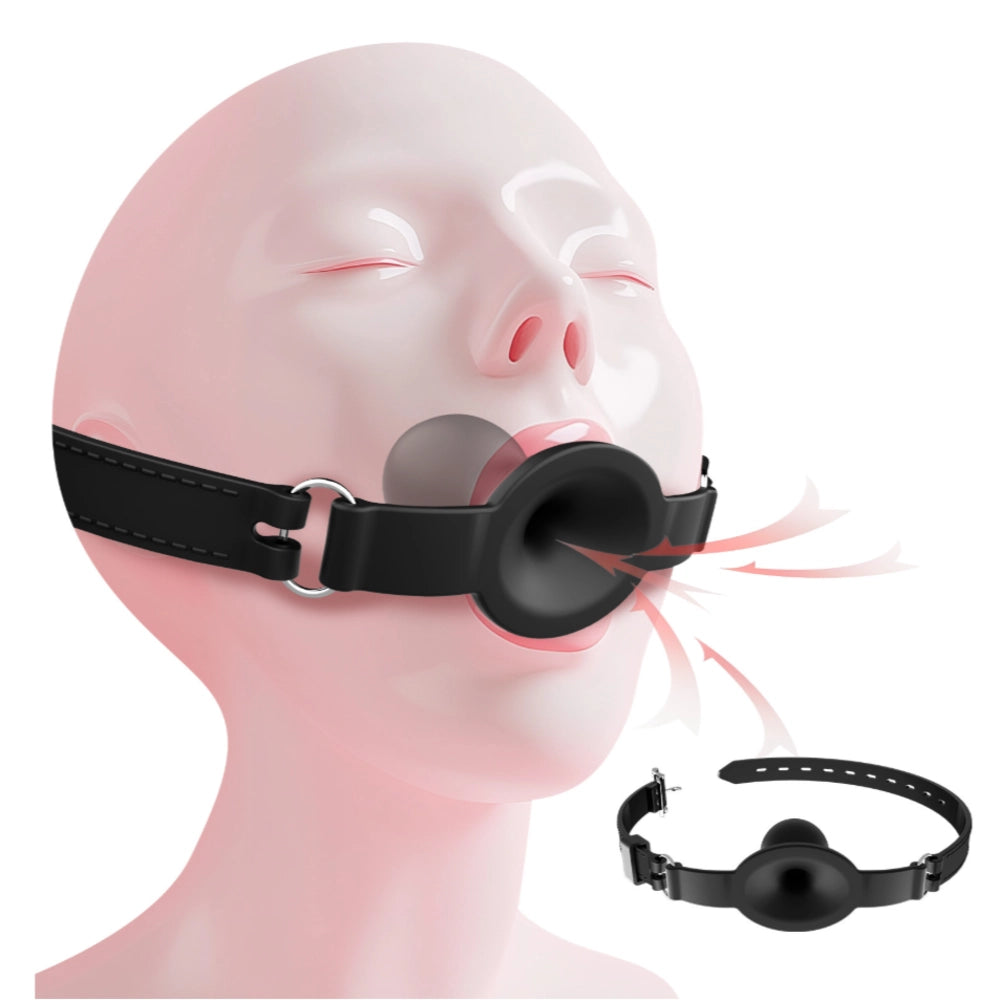 Venusfun C794 Silicone Breathable Ball Gag With Adjustable Straps For SM Bondage Play