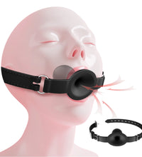Venusfun C794 Silicone Breathable Ball Gag With Adjustable Straps For SM Bondage Play