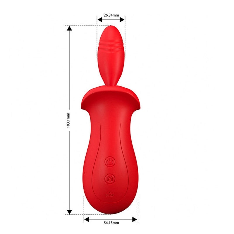Venusfun Egg Clitoral G-spot Silicone Rechargeable Vibrator with Suction Cup