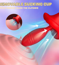 Venusfun Egg Clitoral G-spot Silicone Rechargeable Vibrator with Suction Cup