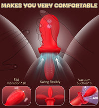 Venusfun Egg Clitoral G-spot Silicone Rechargeable Vibrator with Suction Cup