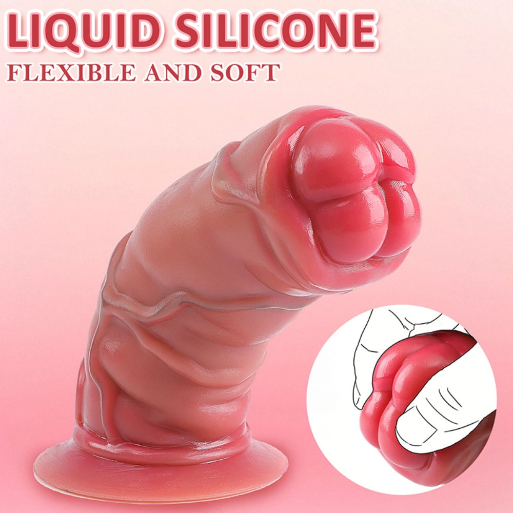 Venusfun Realistic Short Thick Wearable Dildo Harness for Deep Penetration All Genders