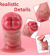Venusfun Realistic Short Thick Wearable Dildo Harness for Deep Penetration All Genders