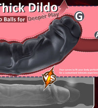 Venusfun Realistic Short Thick Wearable Dildo Harness for Deep Penetration All Genders