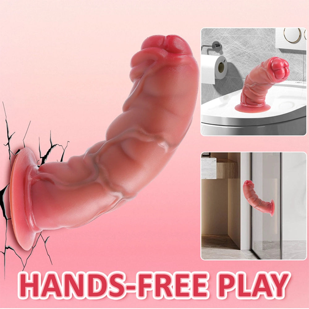 Venusfun Realistic Short Thick Wearable Dildo Harness for Deep Penetration All Genders