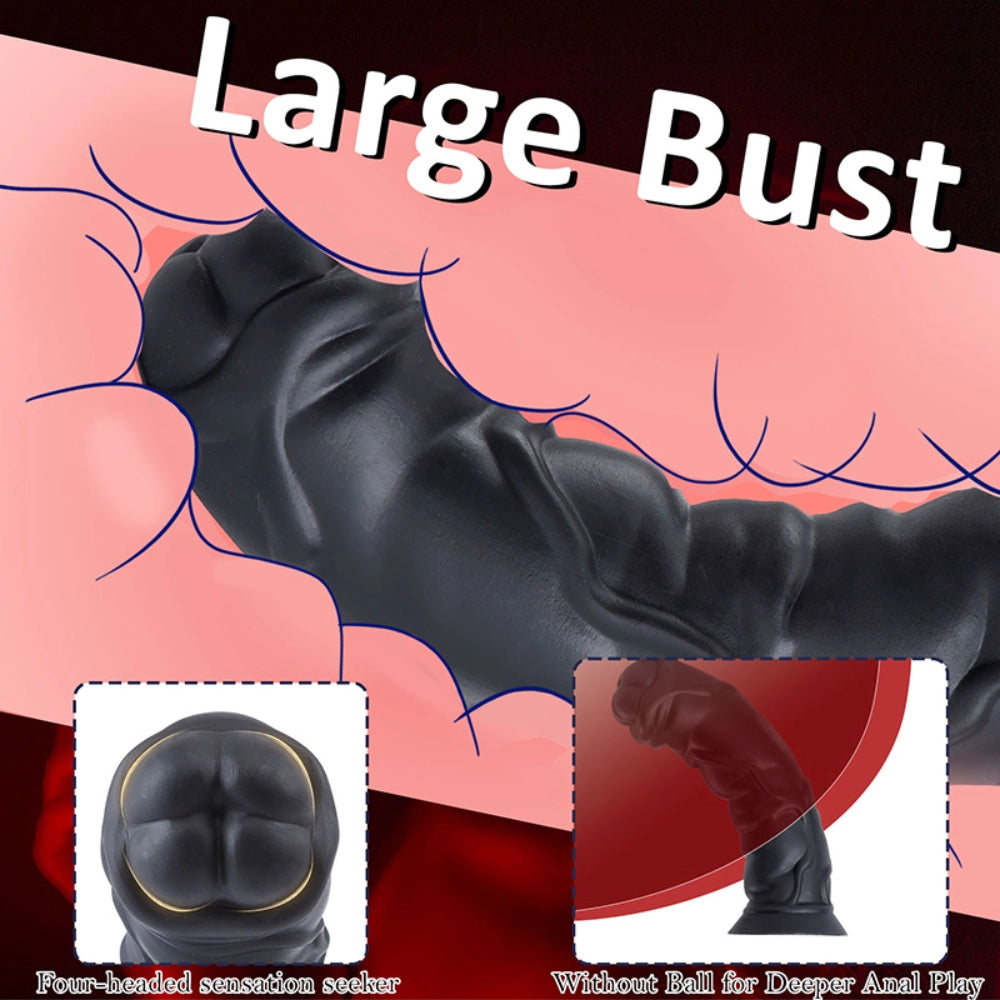 Venusfun Realistic Short Thick Wearable Dildo Harness for Deep Penetration All Genders